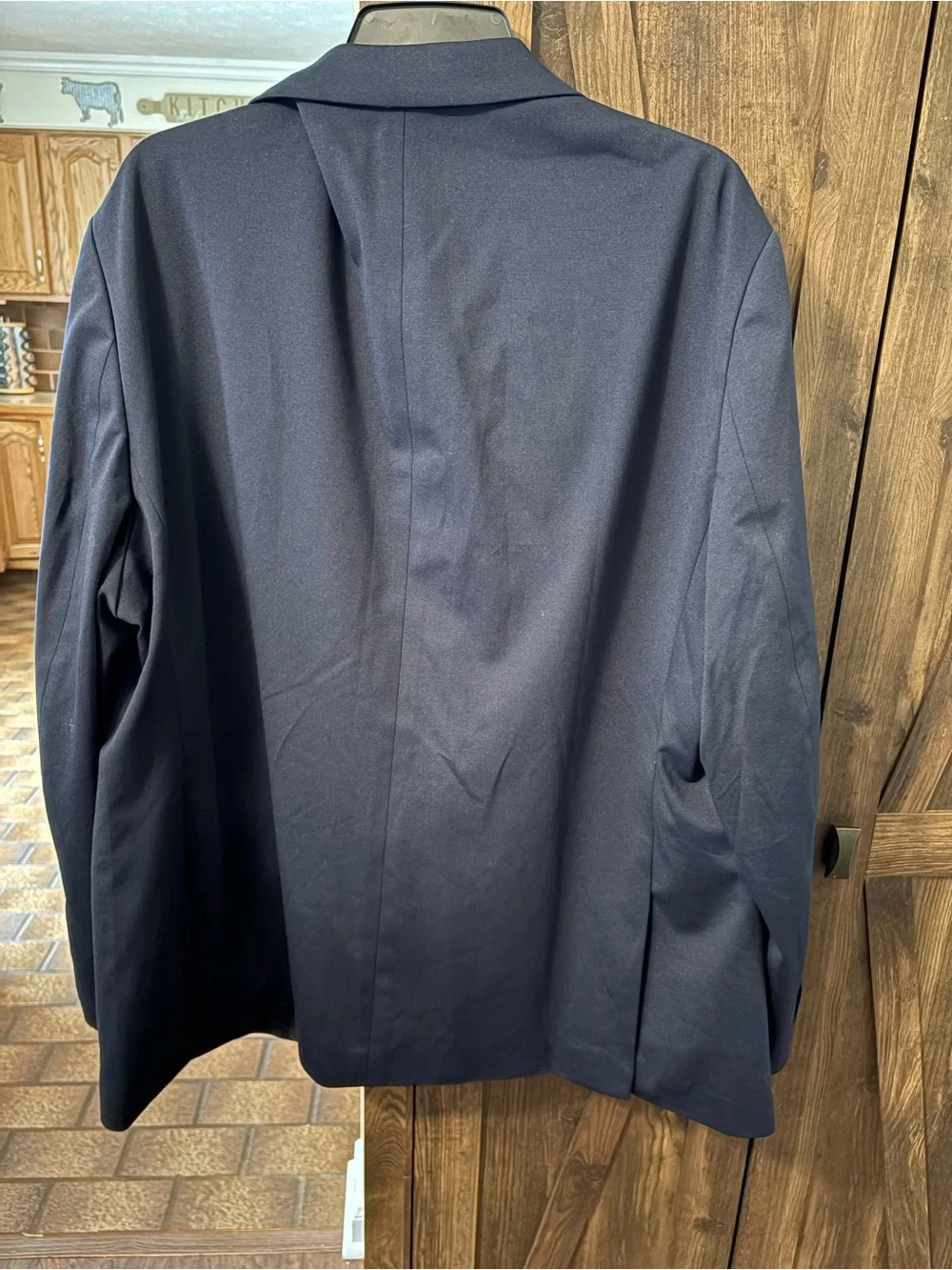 DKNY Men's Dark Navy Two-Button Blazer